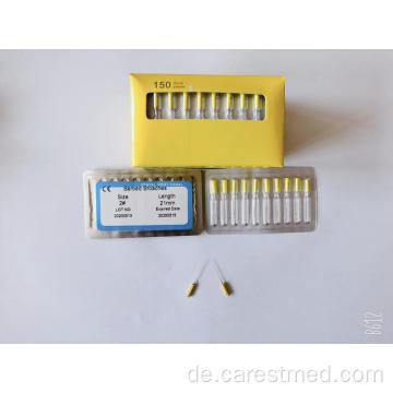 Dental Root Canal Barbed Broaches 10 Stück / Blister